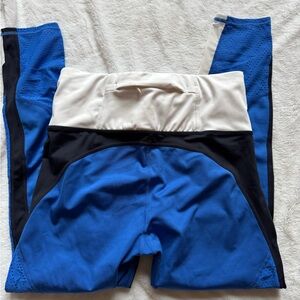 Athleta Black, Blue, and White Athletic leggings